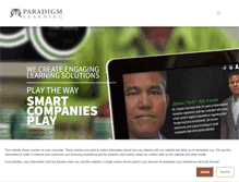 Tablet Screenshot of paradigmlearning.com